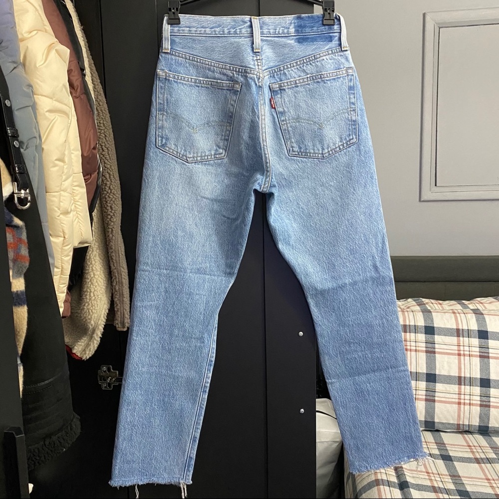Levi’s 501 High Rise Skinny Jeans Size 24 - Picture 3 of 7